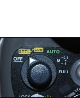 INON Z-240/D-2000/S-2000 strobe supports S-TTL auto exposure simply by setting their main dial to S-TTL position.